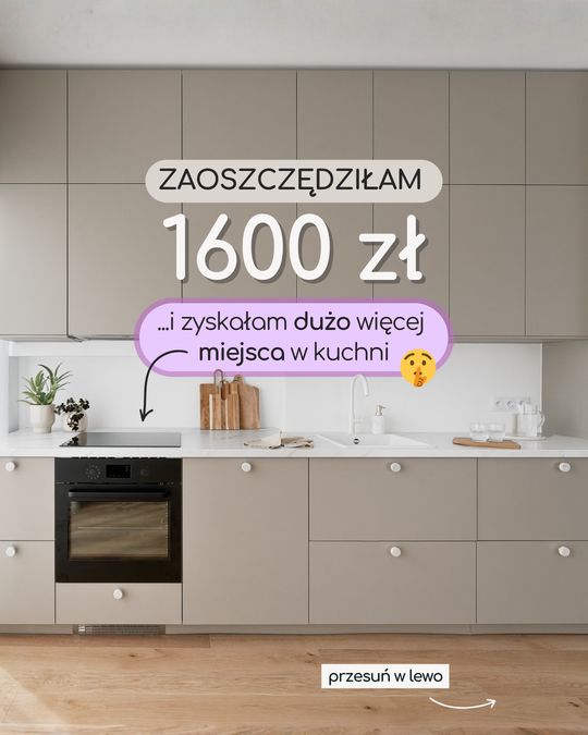 Karuzela o metamorfozie kuchni dla JustHomeStaging
